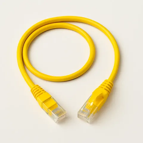NETCONNECT Cat 6 U/UTP LSZH Patch Cord, Yellow, 1 m