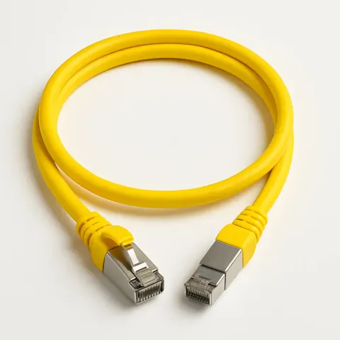 Cat 6A S/FTP LSZH Patch Cord (NETCONNECT 10G) · yellow · 1 m